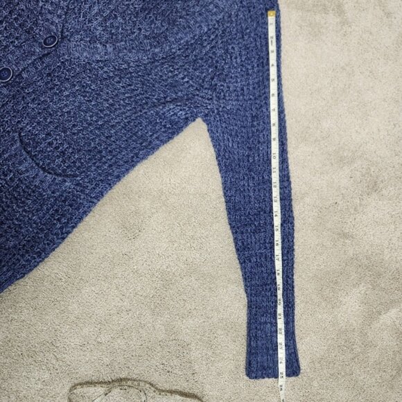 Elena Gilbert ASO Vampire Diaries Blue Chunky Knit Cardigan Sweater Size XL - Picture 7 of 12